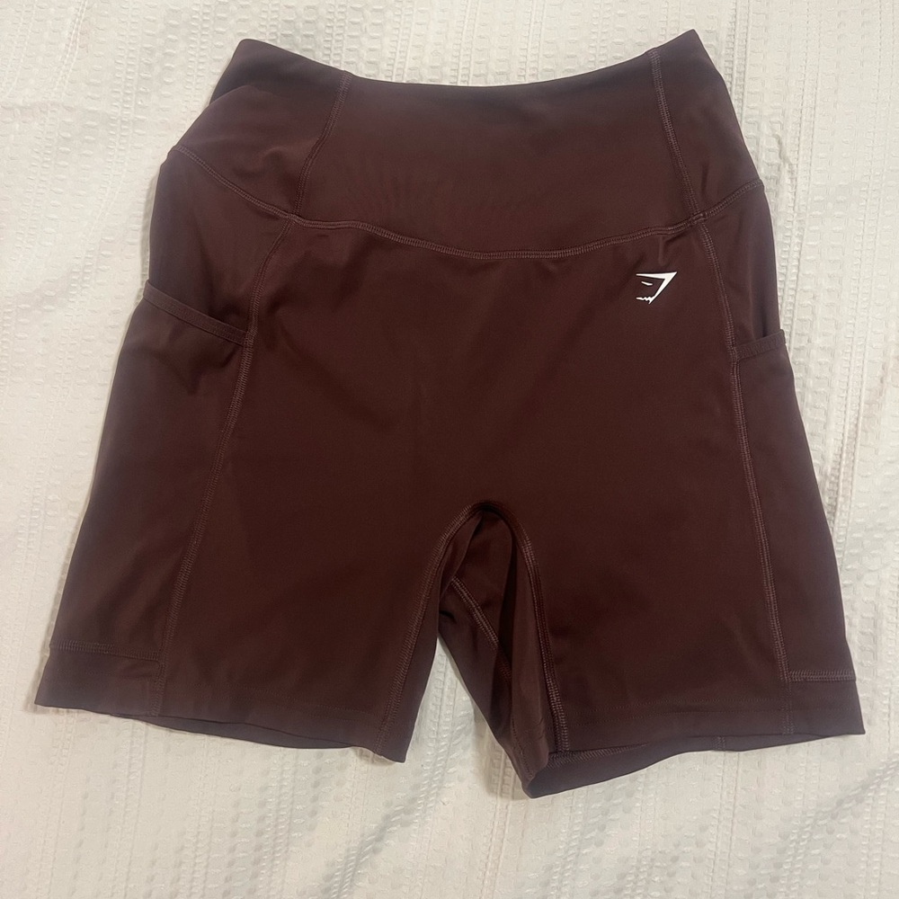 Gymshark Women's Dark Brown Bike Shorts NWOT